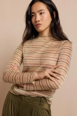 Blusa listrada de lurex