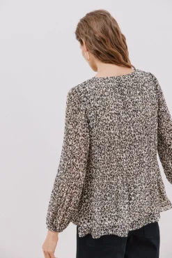 Blusa plissada