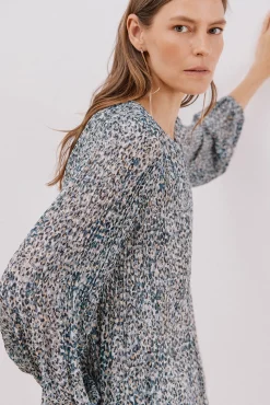 Blusa plissada