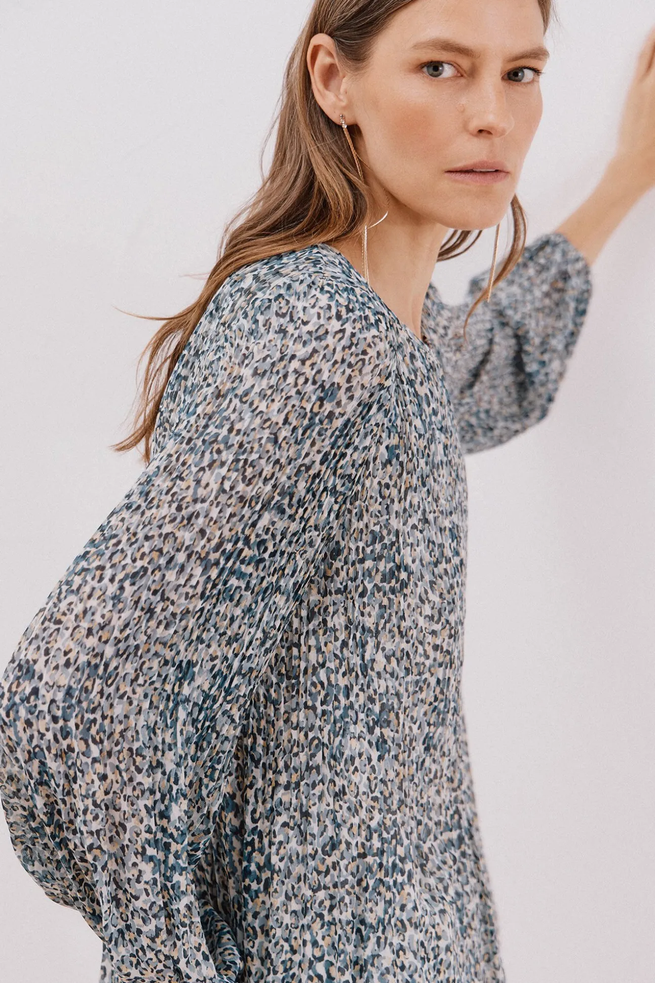 Blusa plissada