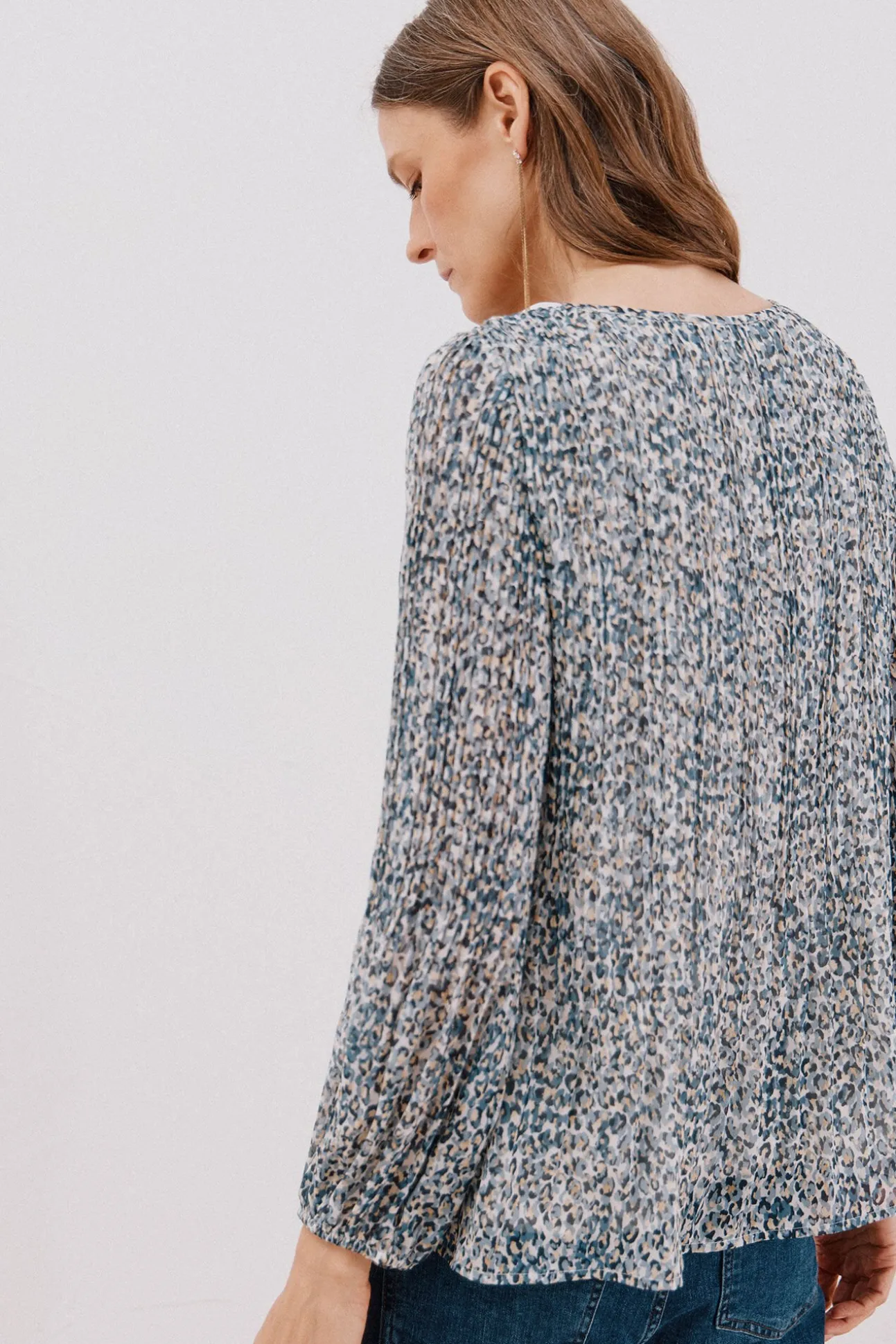 Blusa plissada