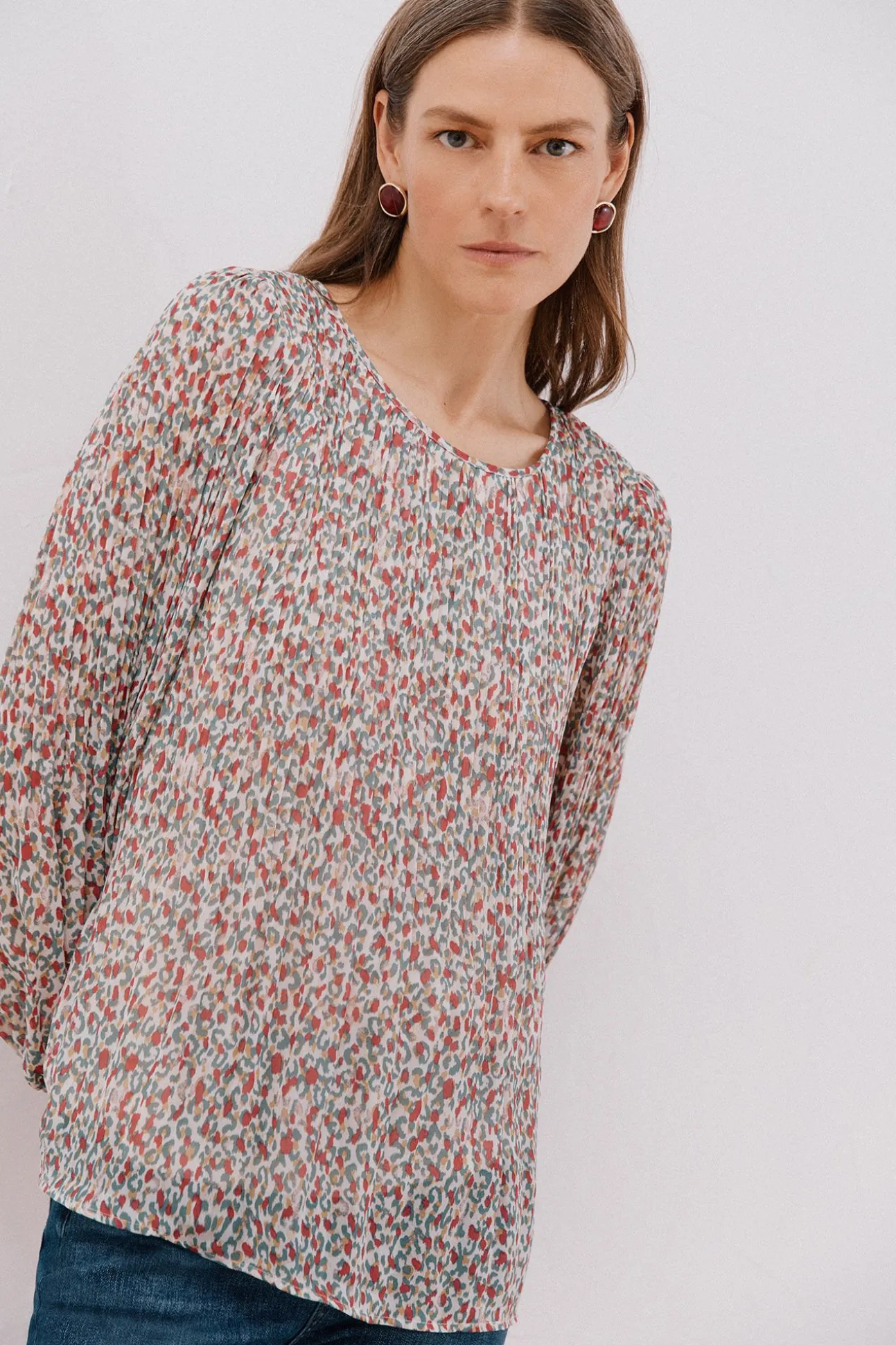 Blusa plissada