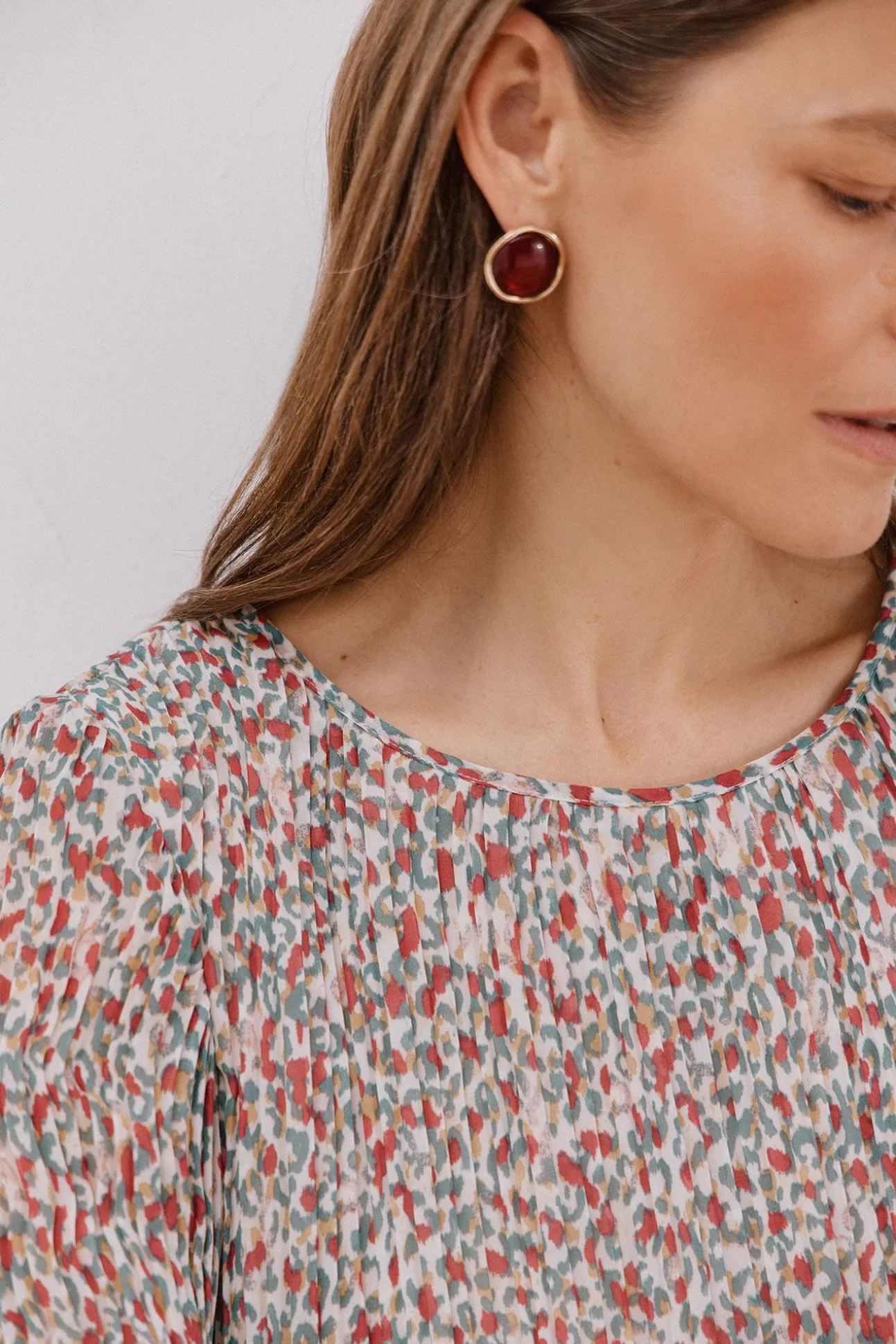 Blusa plissada