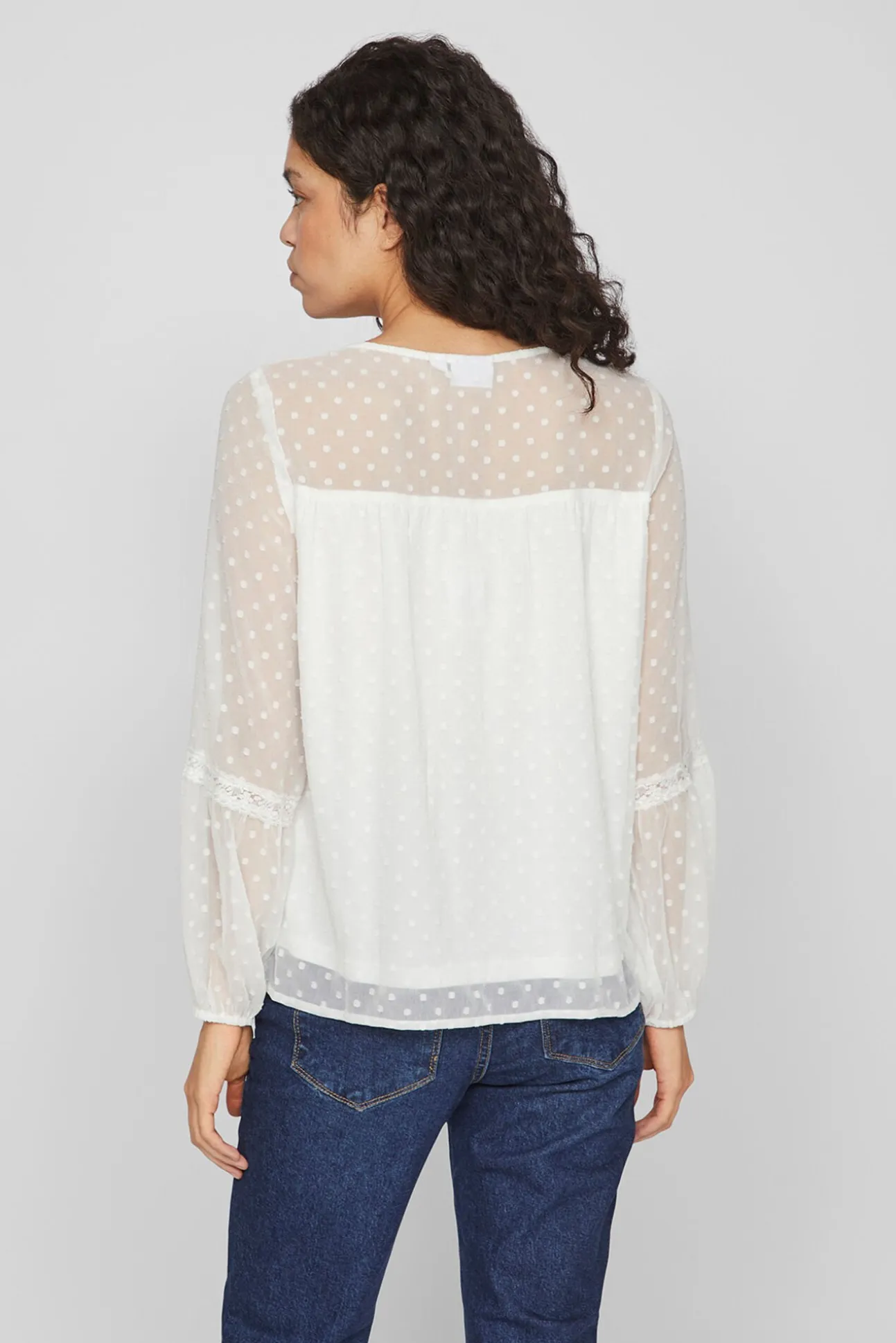 Blusa plumeti de manga comprida