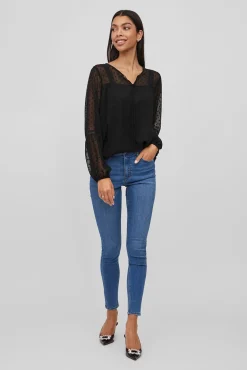 Blusa plumeti de manga comprida