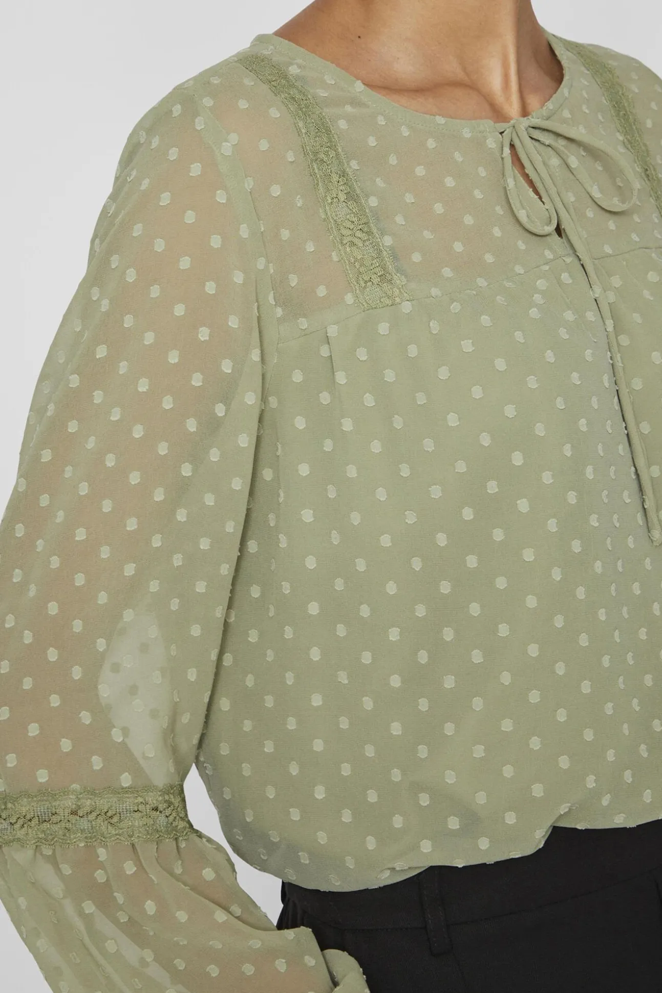 Blusa plumeti de manga comprida