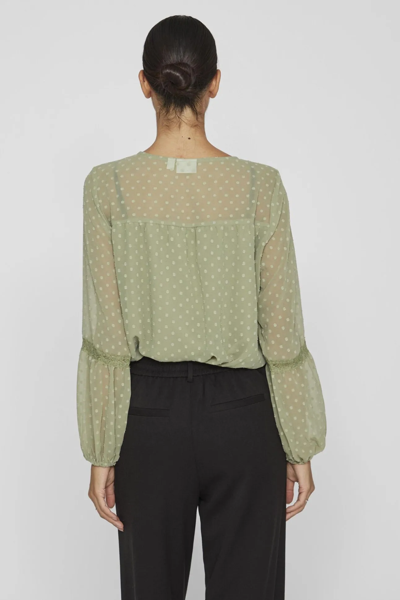 Blusa plumeti de manga comprida