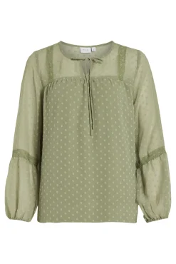 Blusa plumeti de manga comprida