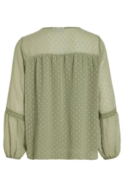 Blusa plumeti de manga comprida