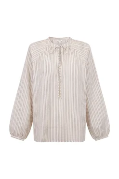 Blusa riscas de cordão
