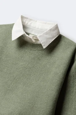 Blusa tipo camisa para menina.