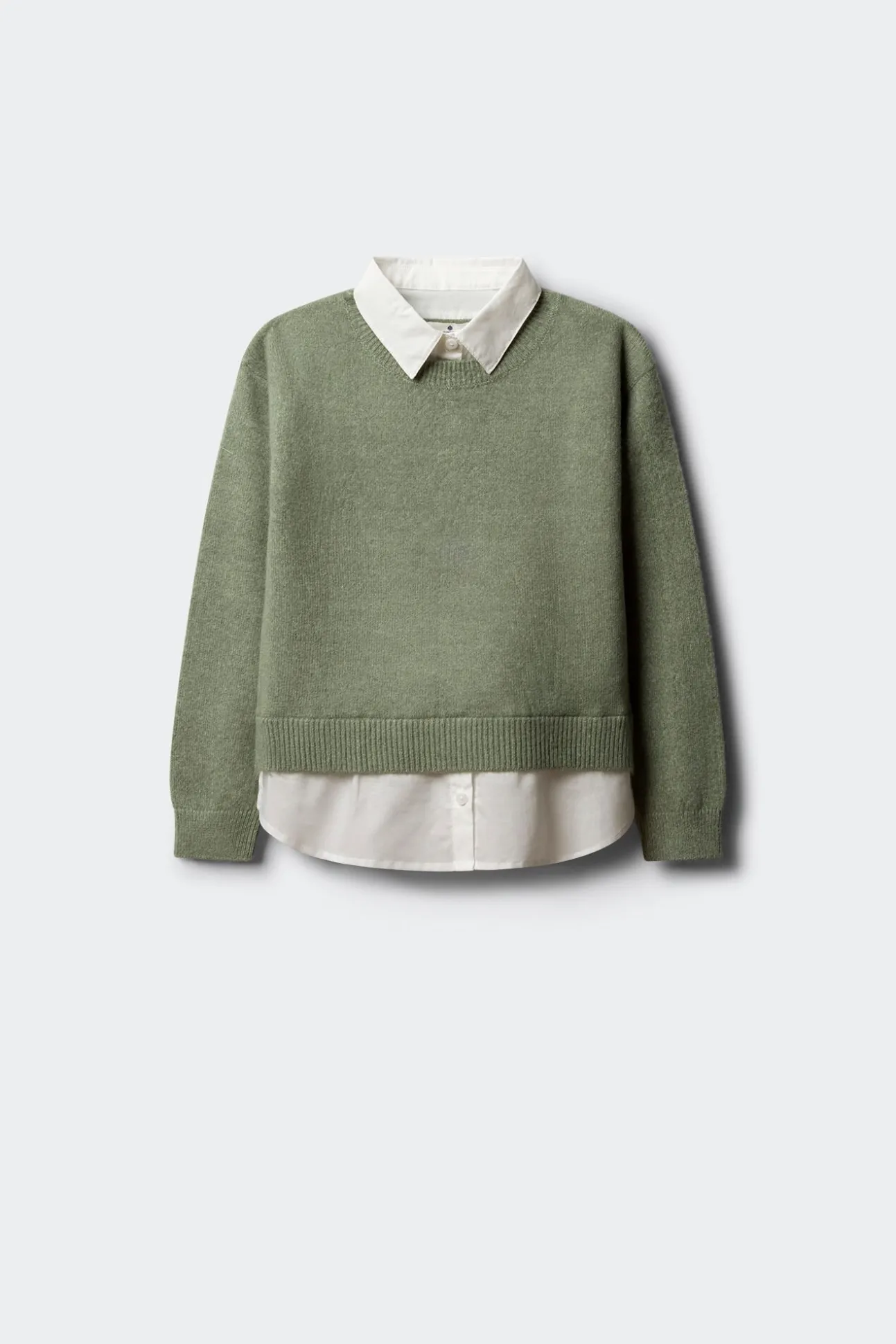Blusa tipo camisa para menina.