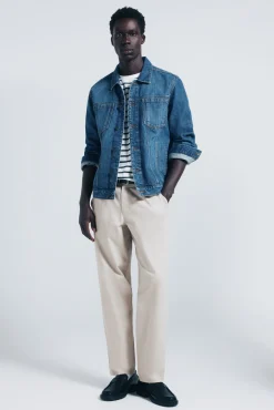 Blusão denim básico