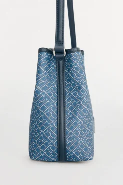 Bolsa balde com alça alça monograma