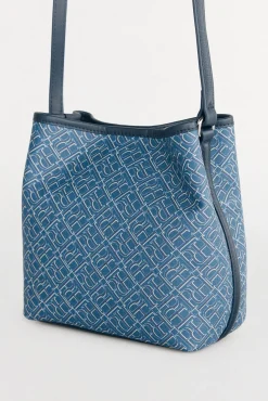 Bolsa balde com alça alça monograma