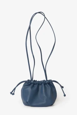 Bolsa bucket de pele