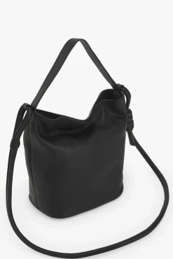 Bolsa bucket M de pele