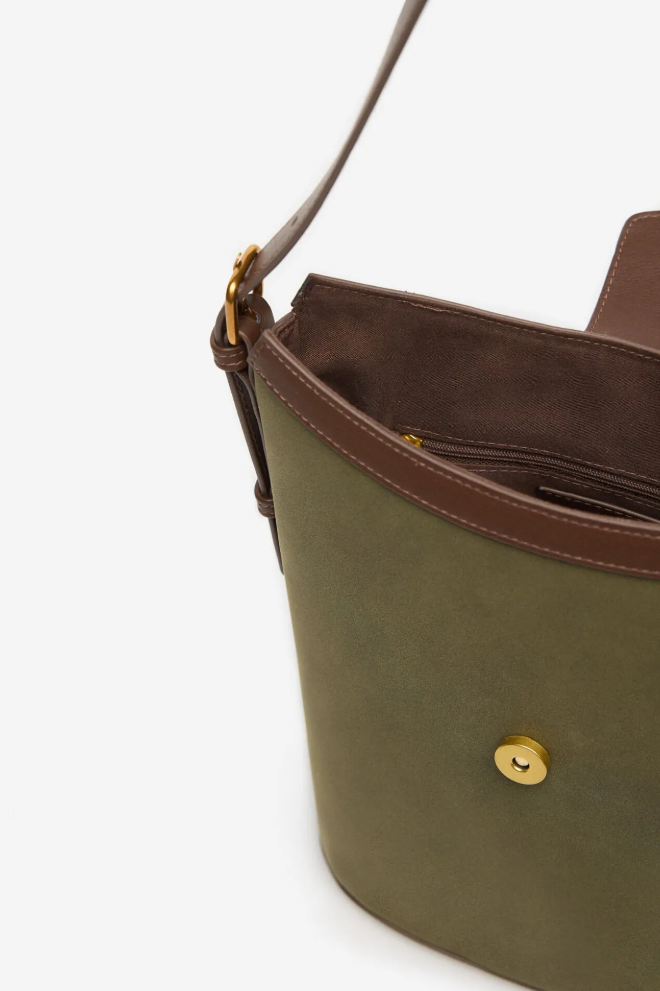 Bolsa com fivela bimateria