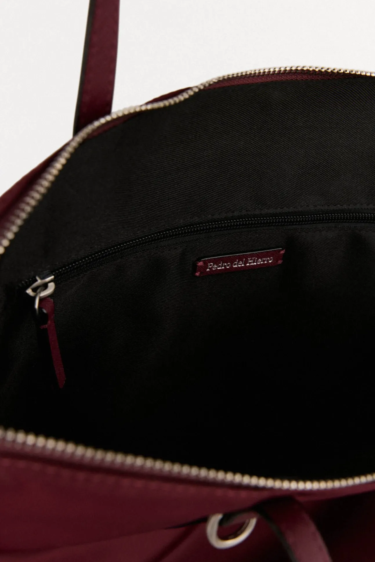 Bolsa de compras de nylon com fecho-éclair
