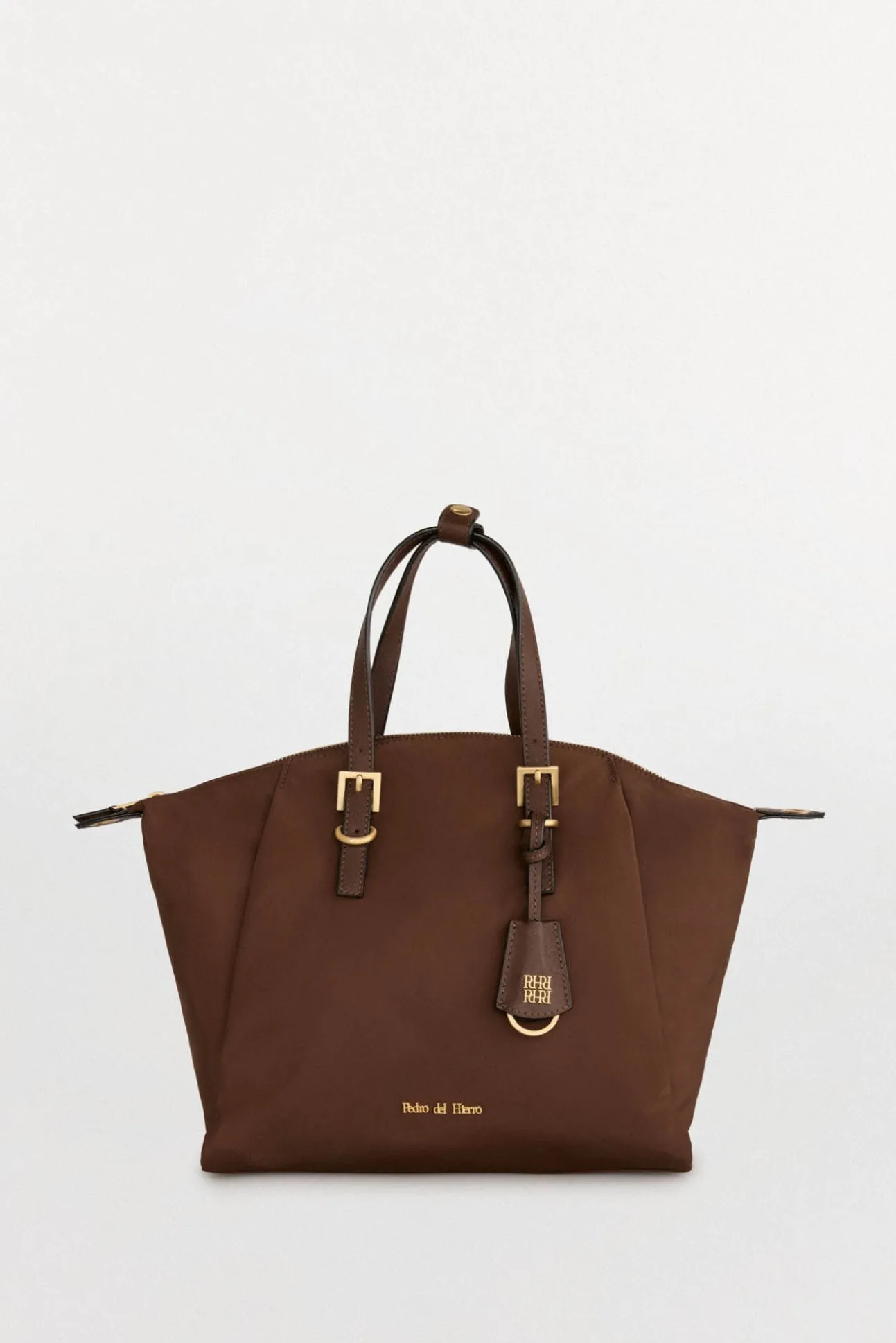 Bolsa de compras de nylon com fivelas