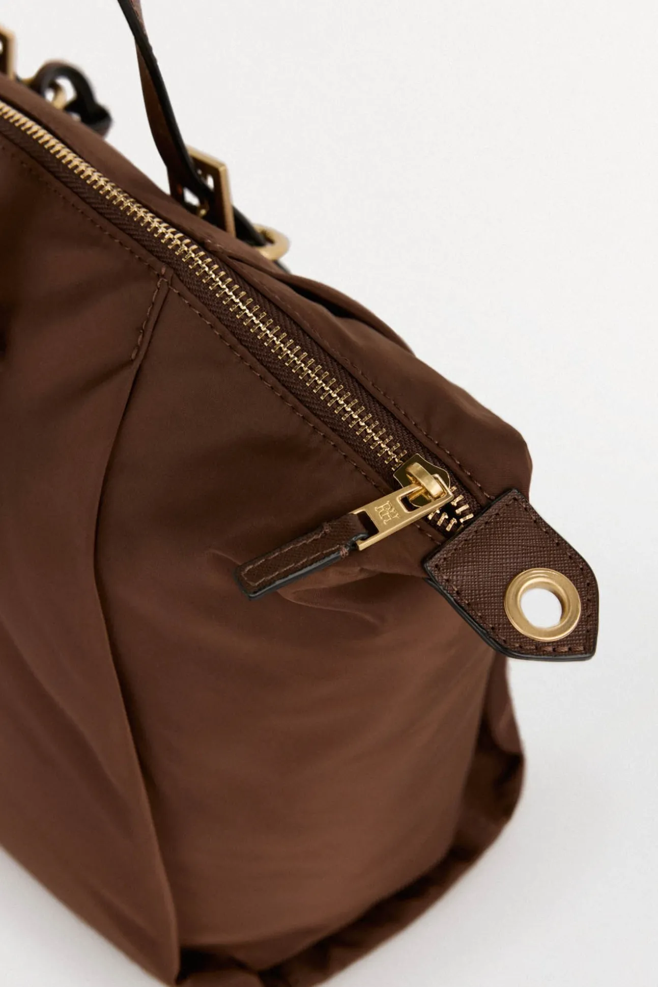 Bolsa de compras de nylon com fivelas