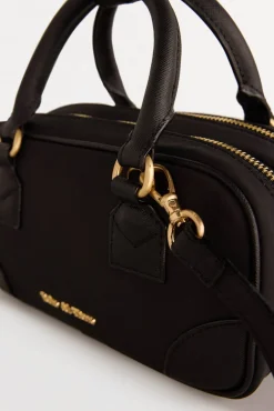 Bolsa de mala de tiracolo de nylon com zíper