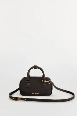 Bolsa de mala de tiracolo de nylon com zíper