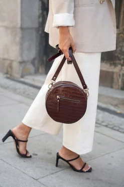 Bolsa de ombro Olympia Coco bordô