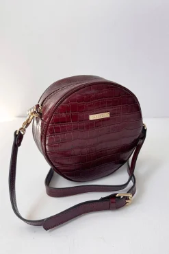 Bolsa de ombro Olympia Coco bordô