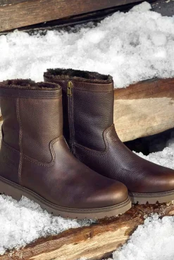 Bota de pele masculina