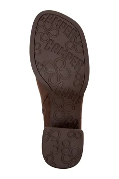 Botas de couro de cano meia