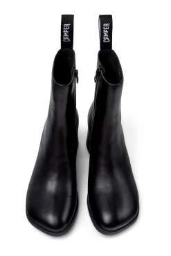 Botas de couro de cano meia