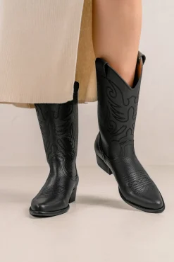 Botas de cowboy de pele Jandra