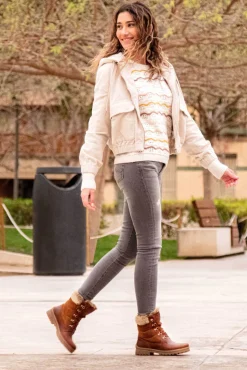 Botas de pele com forro de pele quente