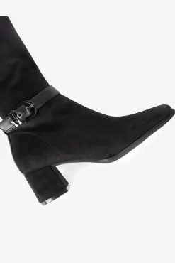 Botas Flare de Camurça Feminina