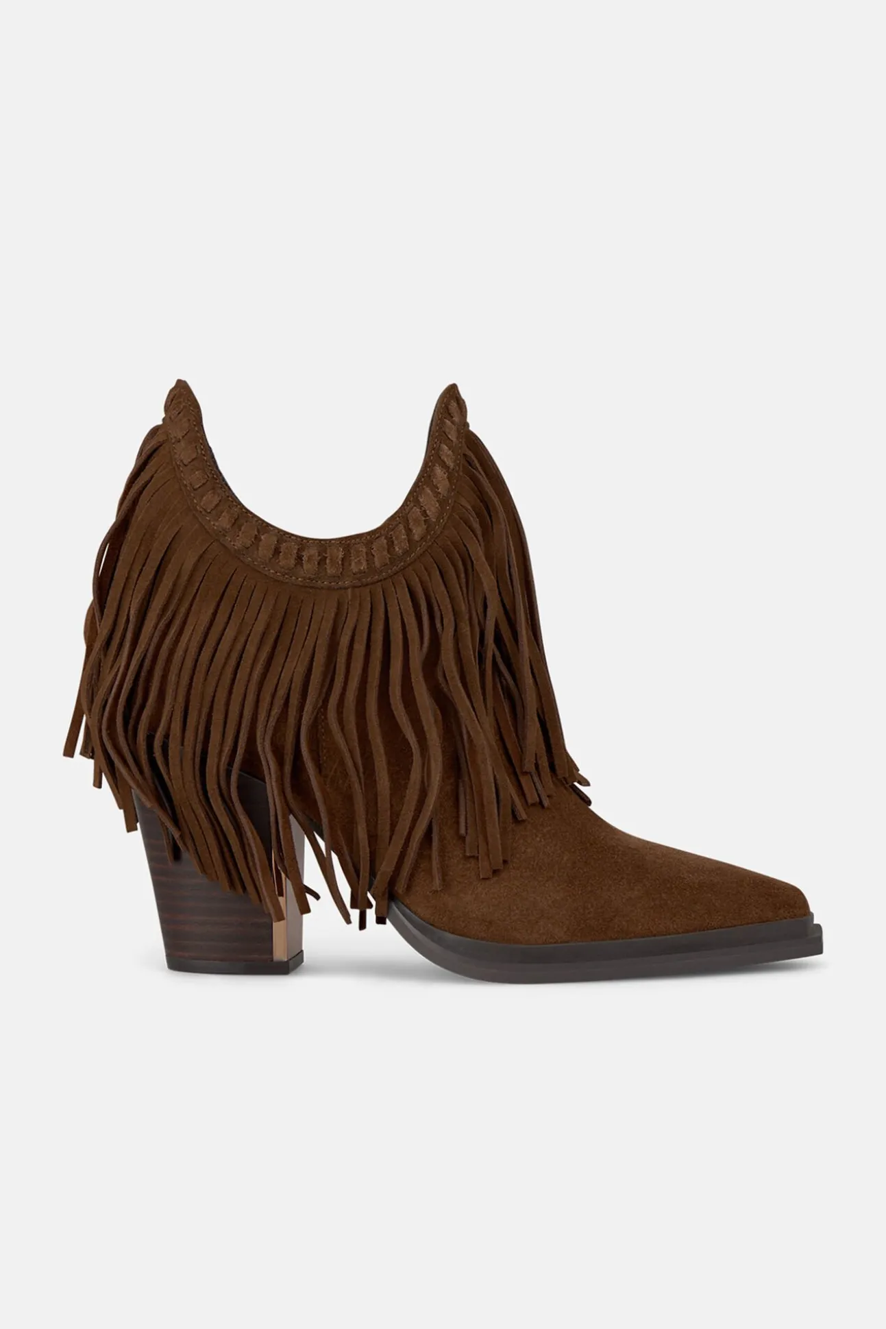 Botim longa com franjas