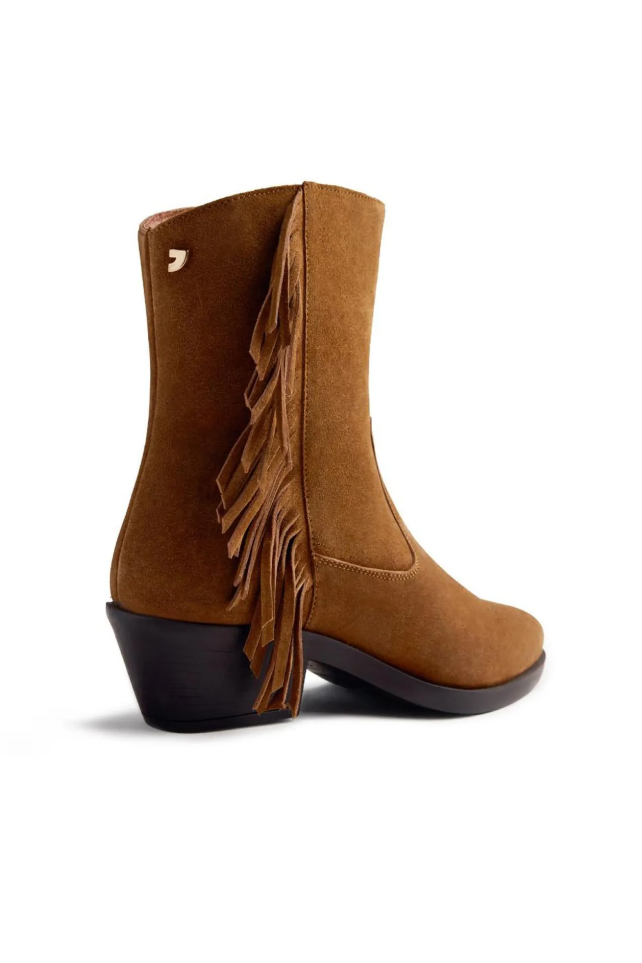 Botins de cowboy de pele com franjas Kasson