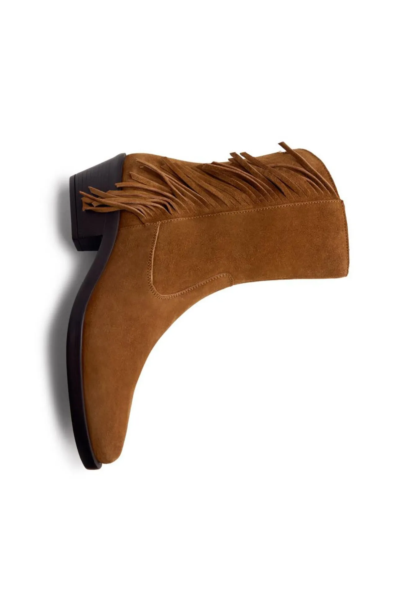 Botins de cowboy de pele com franjas Kasson