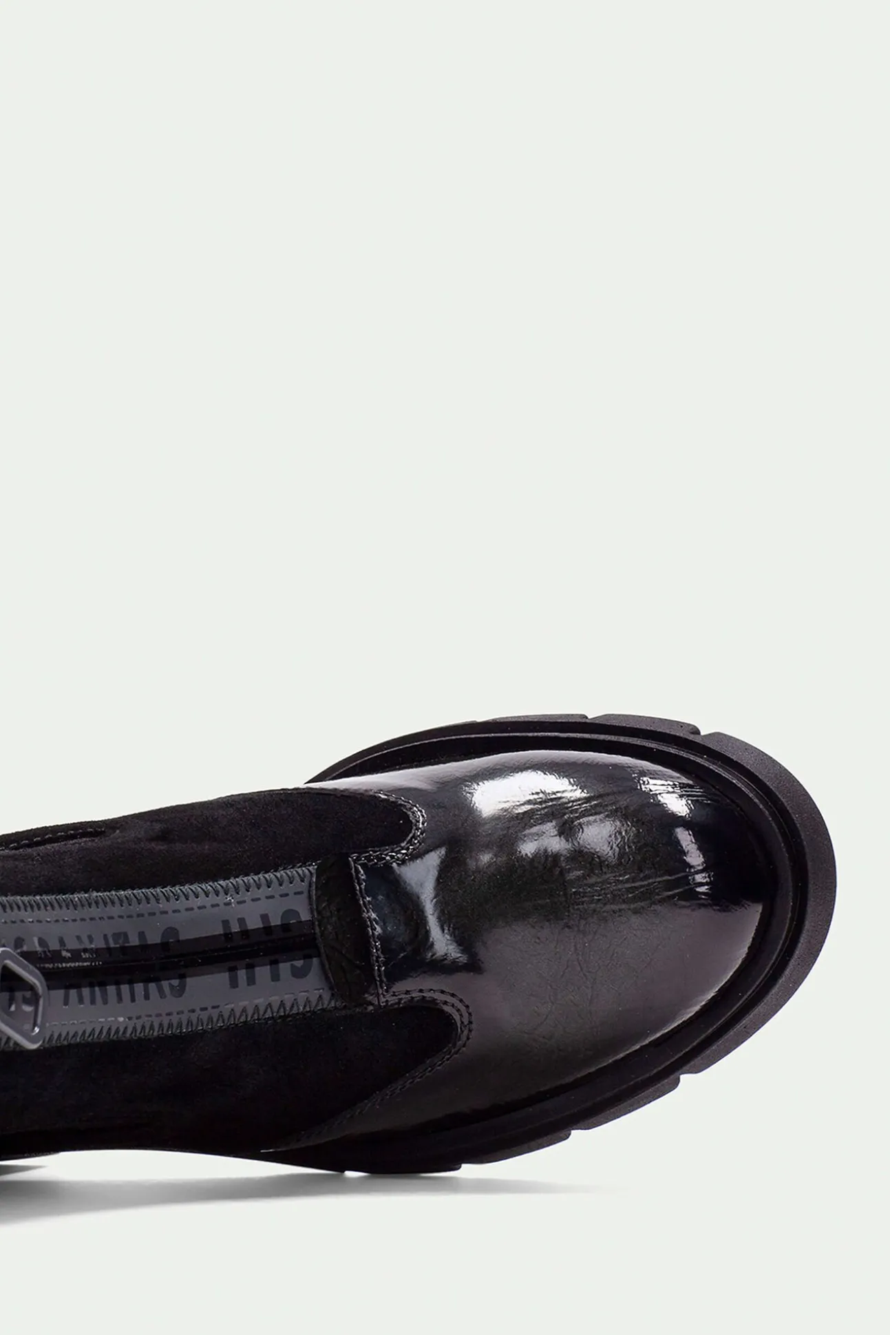 Botins de fecho-éclair curto com zíper central e sola de corrida em Zurique