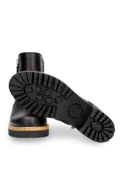 Botins de pele com forro de pele