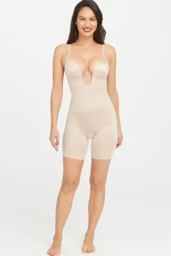 Braguita faja reductora escote U beige Spanx