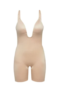 Braguita faja reductora escote U beige Spanx