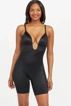 Braguita faja reductora escote U negra Spanx