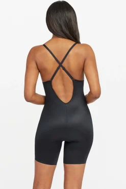 Braguita faja reductora escote U negra Spanx