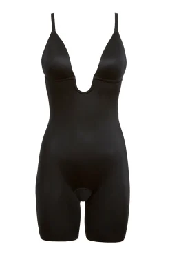 Braguita faja reductora escote U negra Spanx