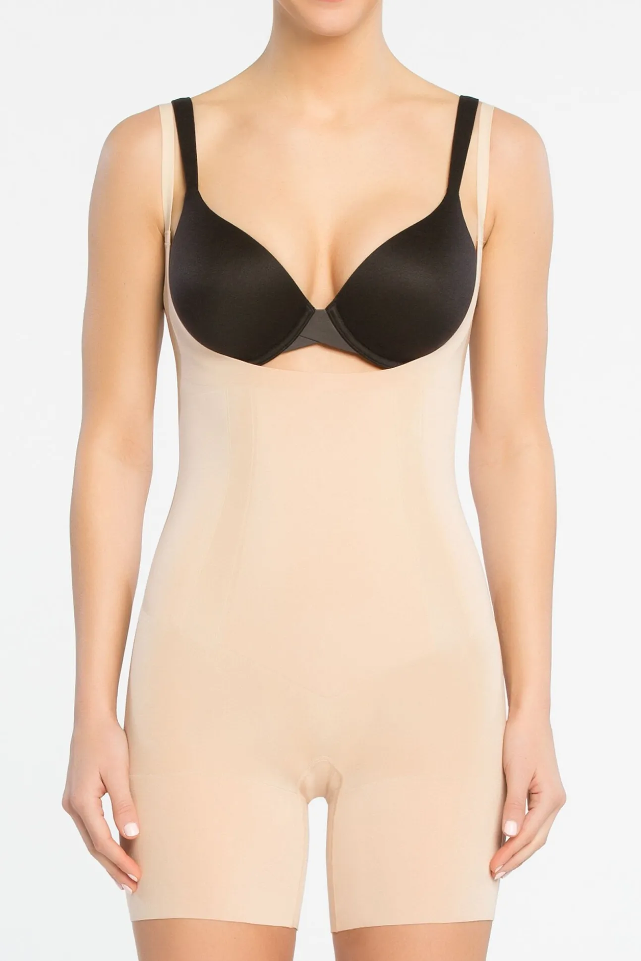 Braguita faja reductora escote nude Spanx