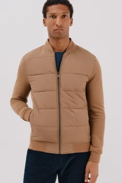 -Regular fit-Fleece fabric combined with technical fabric-Front zip fastening, bomber neck and side pockets-By buying our cotton products, you're supporting our investment in the Better Cotton initiative. This product has been sourced using