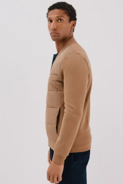 -Regular fit-Fleece fabric combined with technical fabric-Front zip fastening, bomber neck and side pockets-By buying our cotton products, you're supporting our investment in the Better Cotton initiative. This product has been sourced using