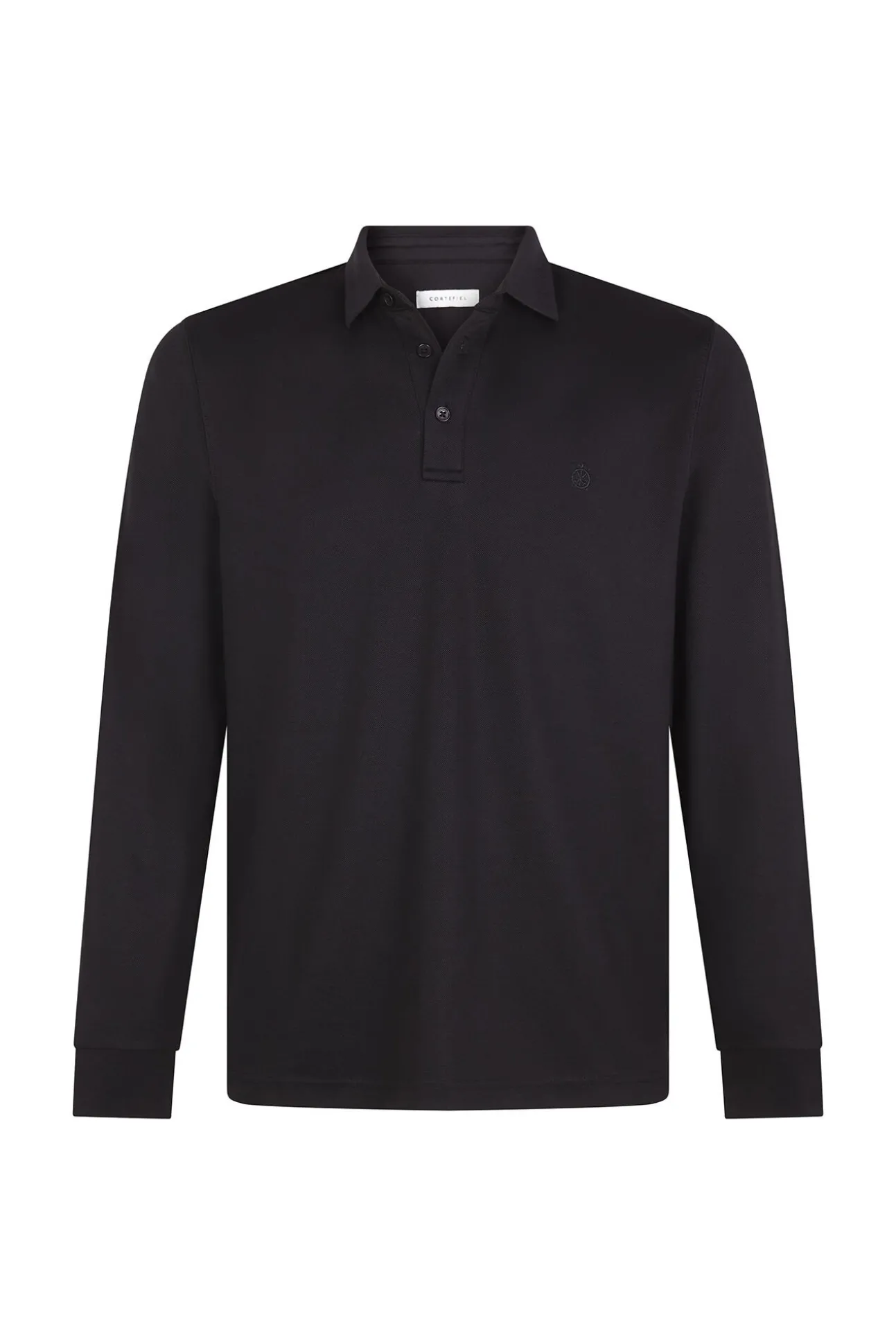 -Regular fit-Piqué fabric-Long sleeve, placket with buttons and embroidered logo on the chest-Shirt cuffs with button-By buying our cotton products, you're supporting our investment in the Better Cotton initiative. This product has bee