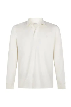 -Regular fit-Piqué fabric-Long sleeve, placket with buttons and embroidered logo on the chest-Shirt cuffs with button-By buying our cotton products, you're supporting our investment in the Better Cotton initiative. This product has bee
